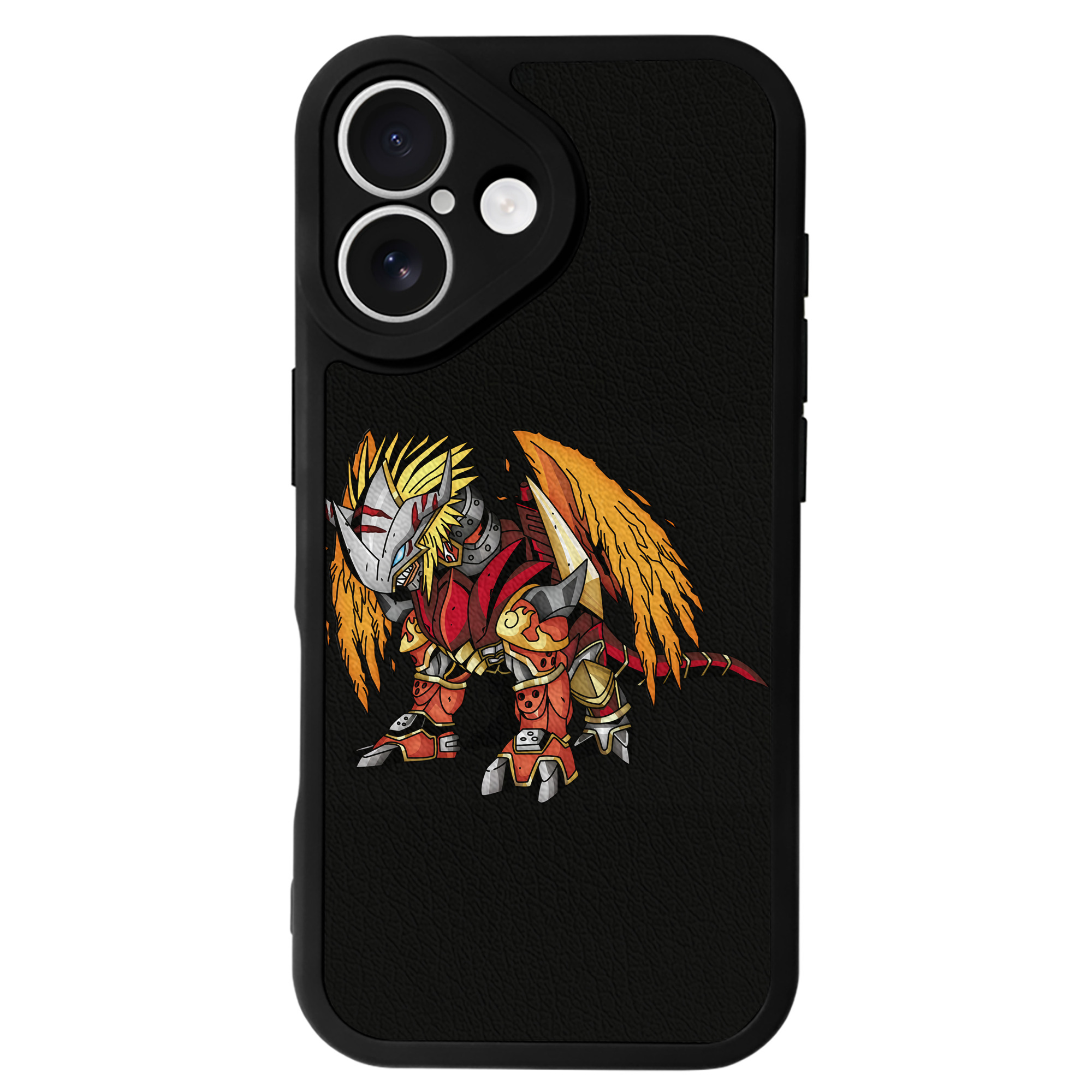 （画像用） Digimon デジタルモンスター/デジモン 【iPhone 16シリーズ対応】シリコンスマホケース（レザー調） 材質：シリコン